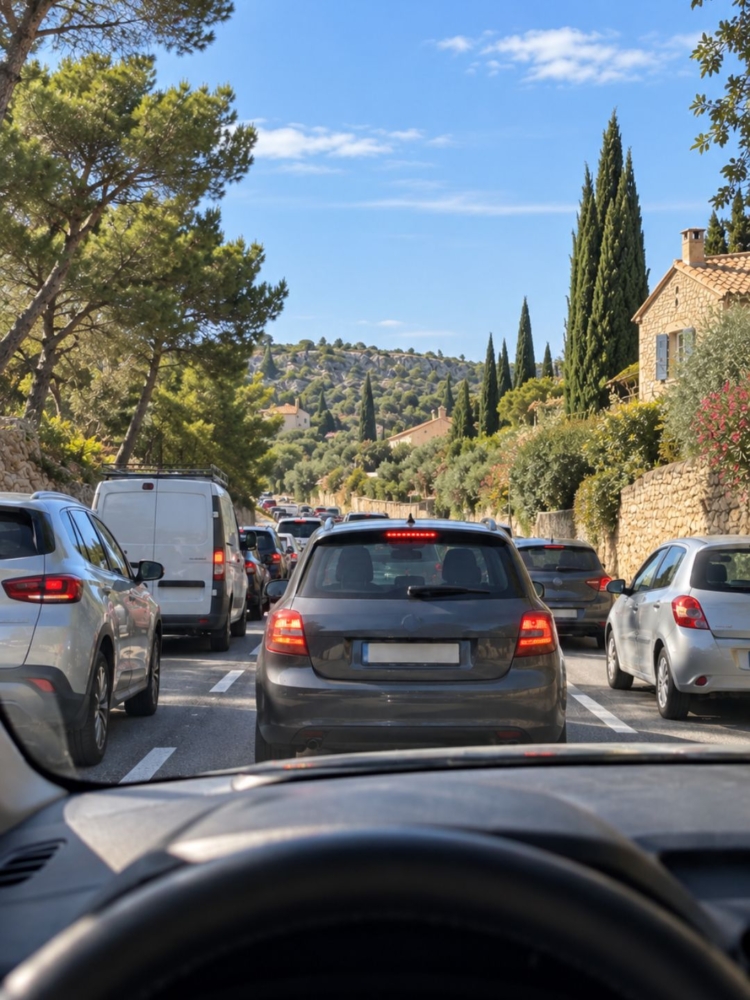 embouteillages provence circulation urbaine
